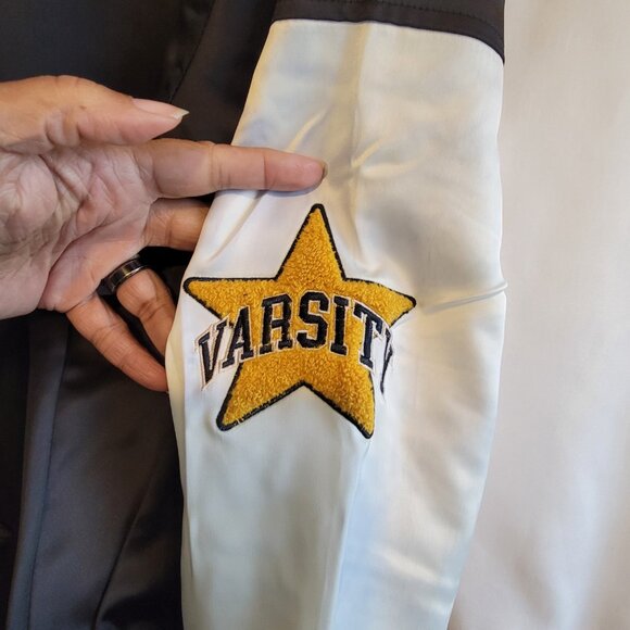 PacSuc Athletics Women's Black Varsity Jacket XS/S New With Tags - Picture 13 of 15